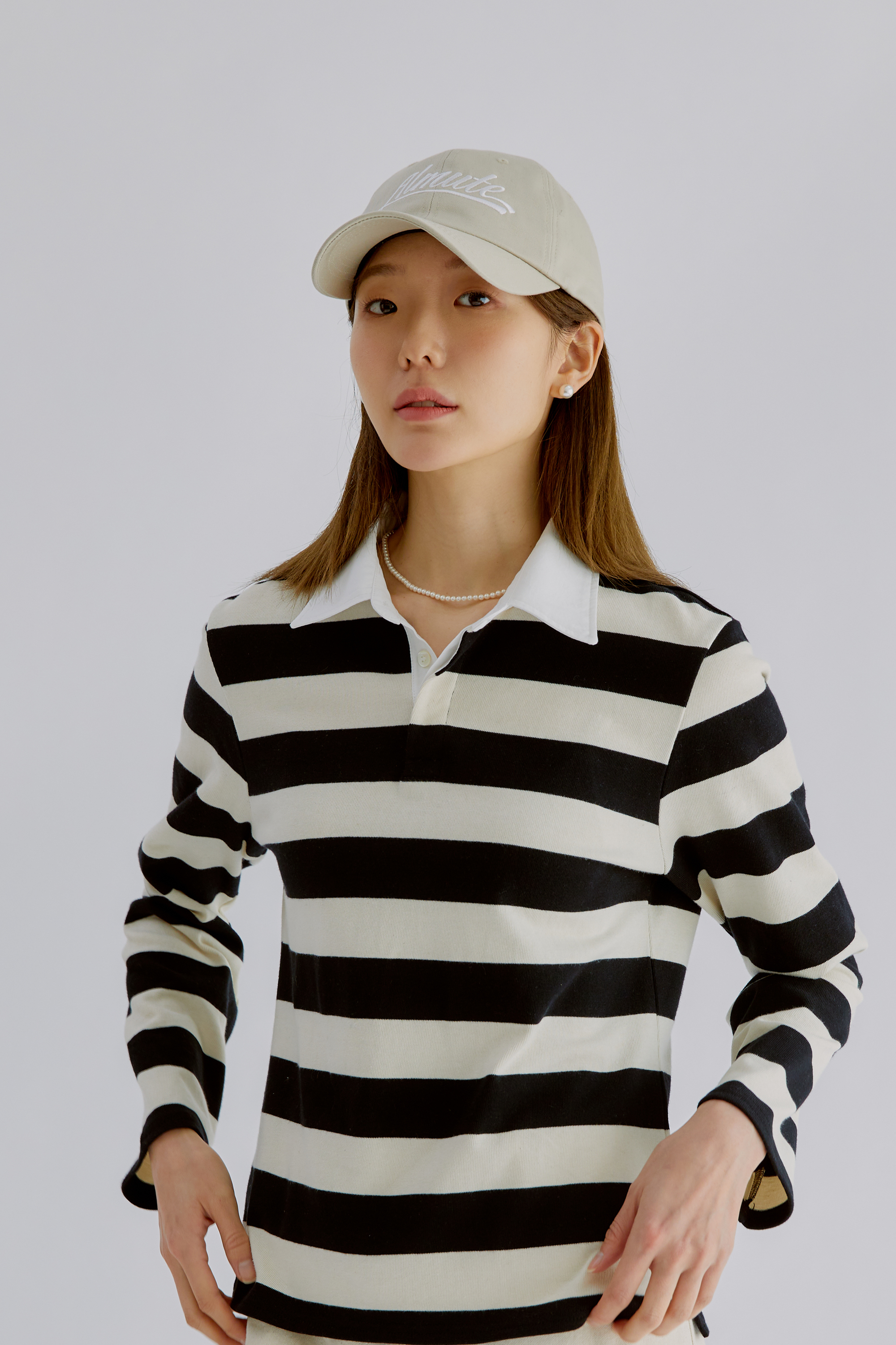 Biliy Stripe Collar Tee