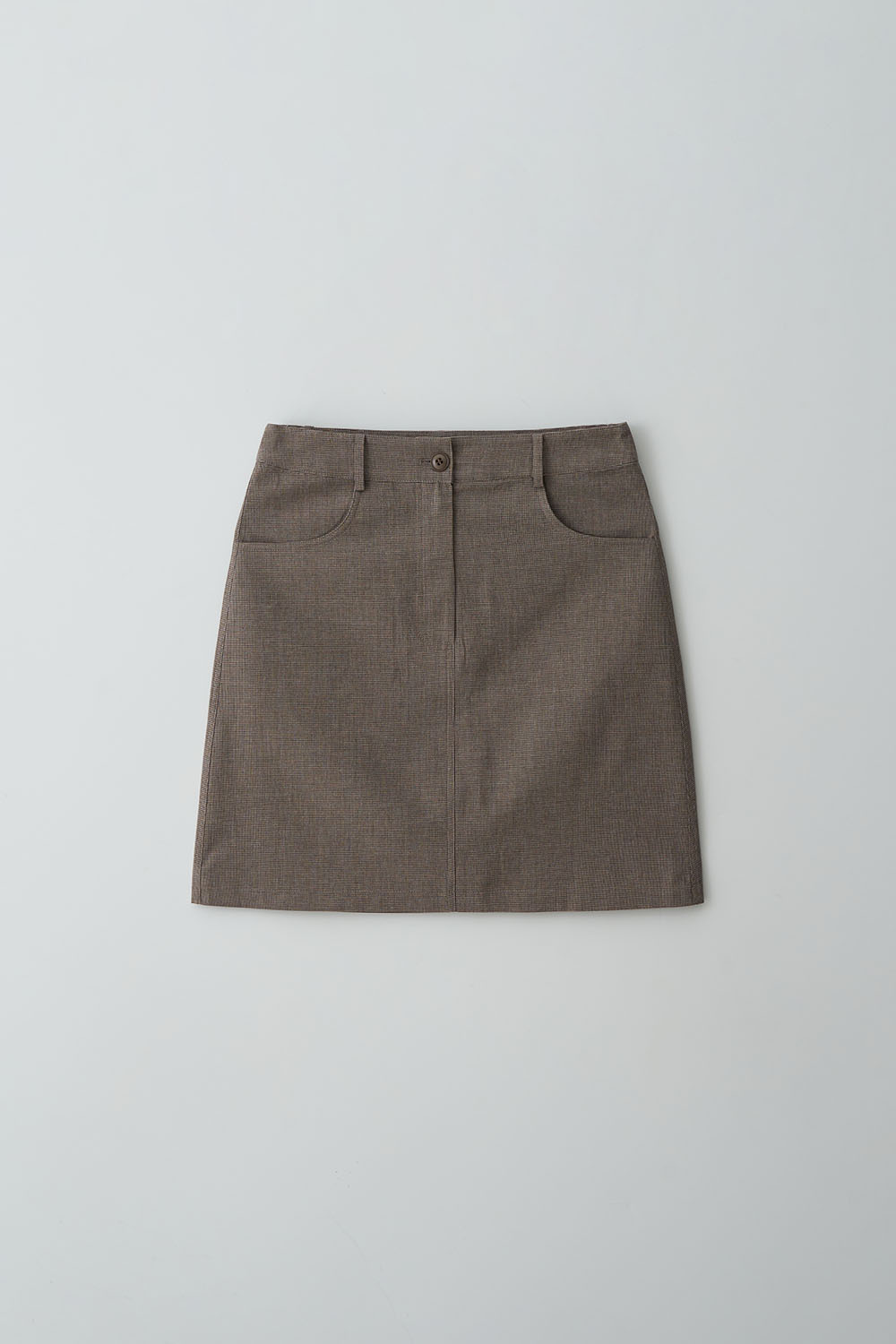 Sally Check Cotton Skirt