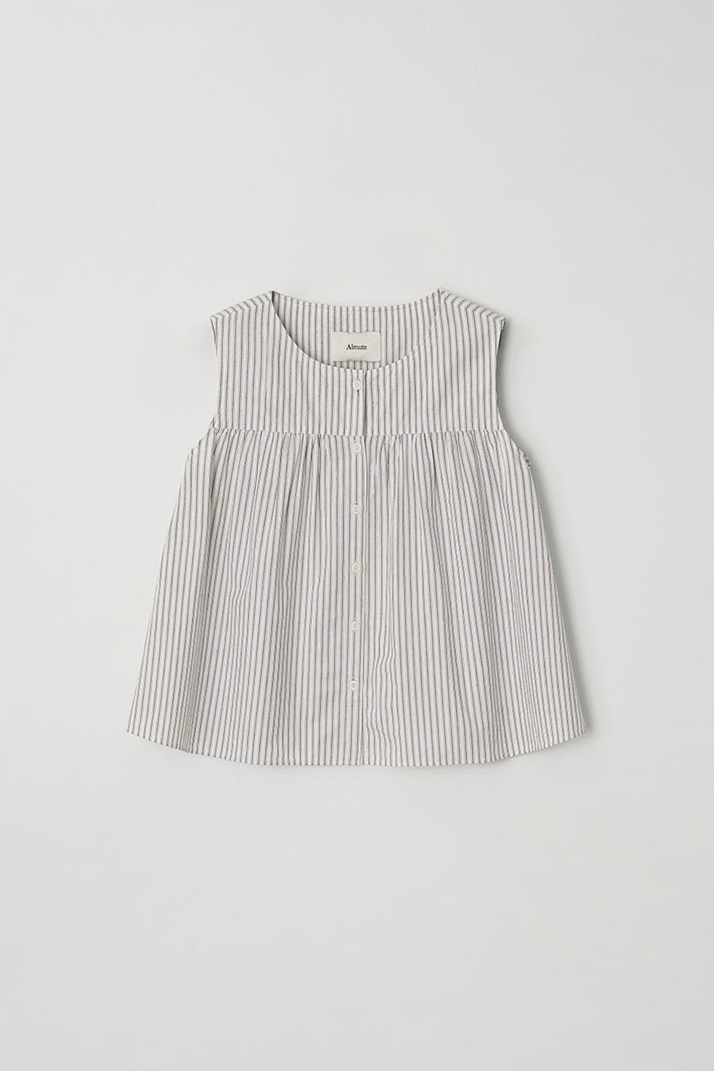Kamome SHIRRING SLEEVELESS BLOUSE